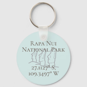 Rapa Nui Latitude & Longitud Nyckelring