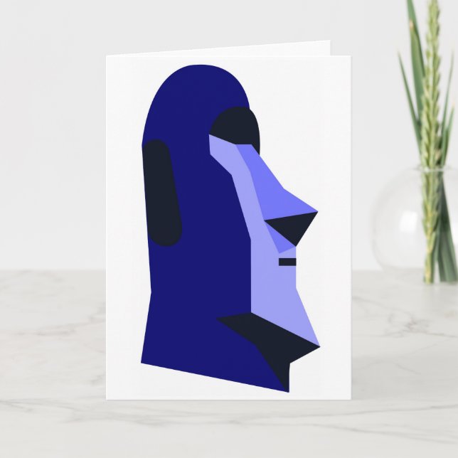 Rapa-Nui Moai-ön Påsk Helgkort (Framsida)