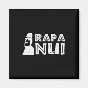 Rapa Nui Moai Påsk ön Polynesia Glad påsk Magnet