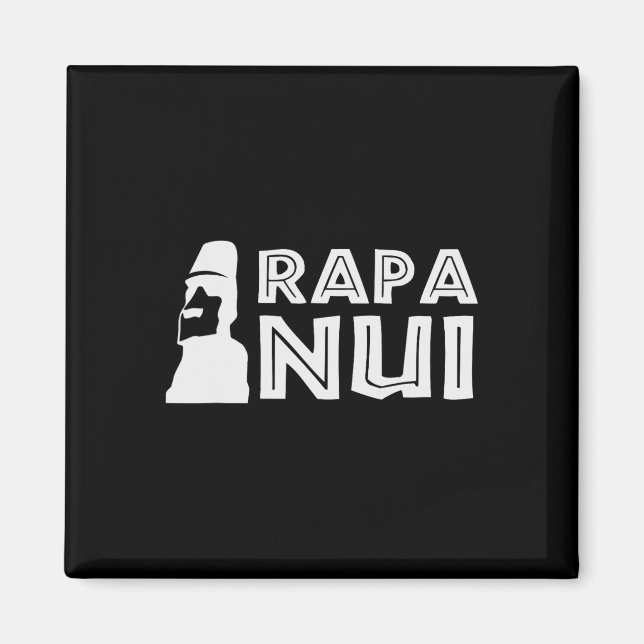 Rapa Nui Moai Påsk ön Polynesia Glad påsk Magnet (Framsidan)