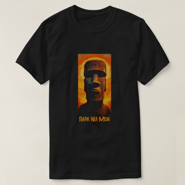 Rapa Nui Moai T Shirt (Design framsida)