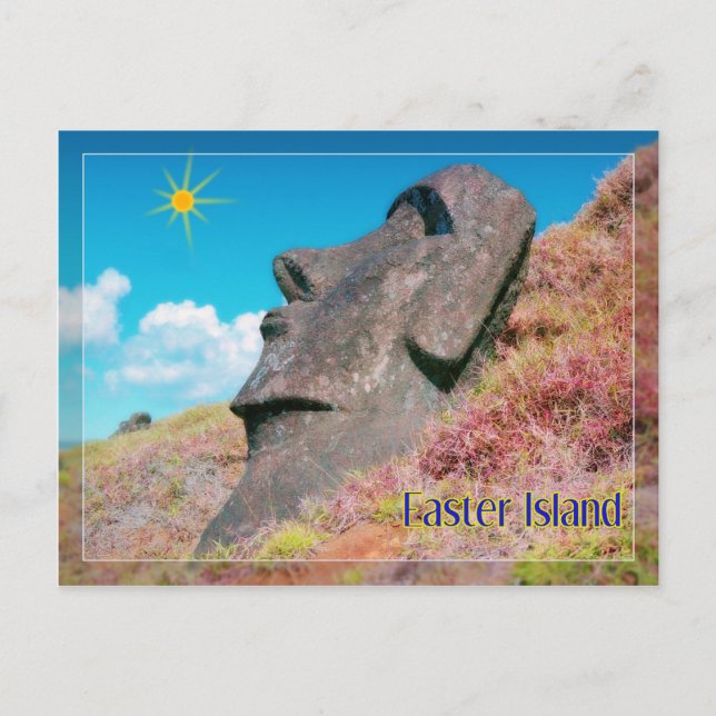 Rapa Nui, ön Påsk Vykort (Framsida)