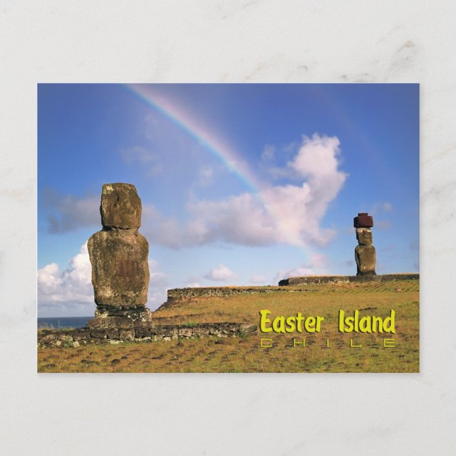 Rapa Nui, ön Påsk Vykort (Framsida)