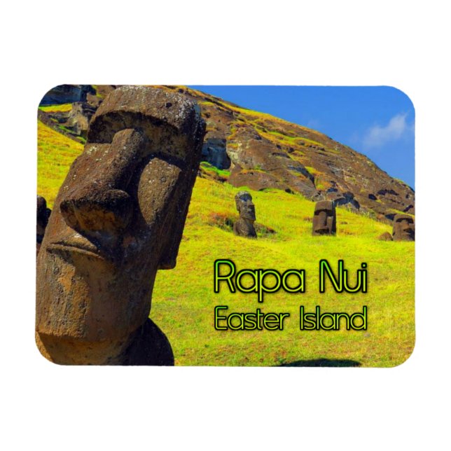 Rapa Nui Påsk-ön stilized Magnet (Horisontell)