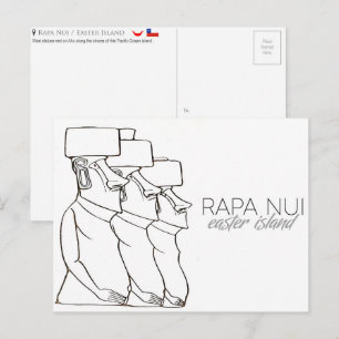 Rapa Nui / Påskö Resekort Vykort