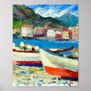 Rapallo-båtar av Vassily Kandinsky Poster