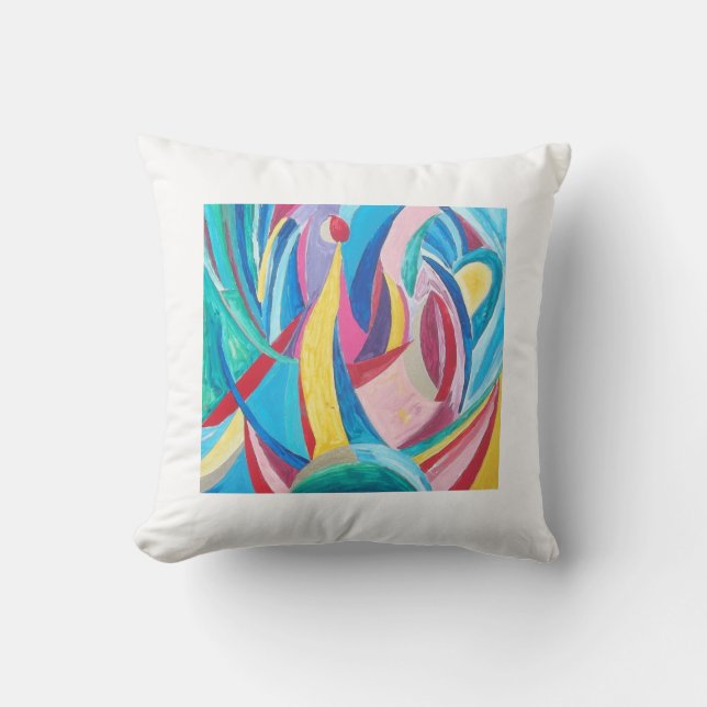 Raphael С anossa Pillow Vibrant Cubism Kudde (Framsida)