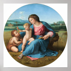 Raphael - Alba Madonna Poster
