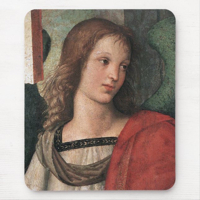 Raphael-ängel Mousepad Raffaello Sanzio Musmatta (Framsidan)