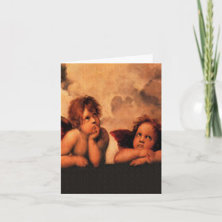 Raphael Angelic Cherub Art Helgkort