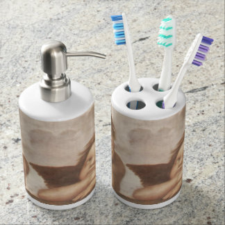 Raphael-änglar Tvålpump & Tandborsthållare