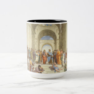 Raphael - Aten-skolan Två-Tonad Mugg