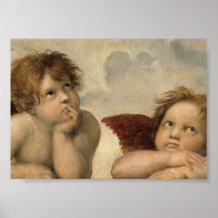 Raphael Cherubs Änglar Poster