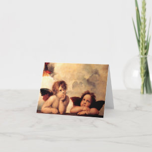 Raphael-Cherubs Sistine Madonna noterar kortet Kort