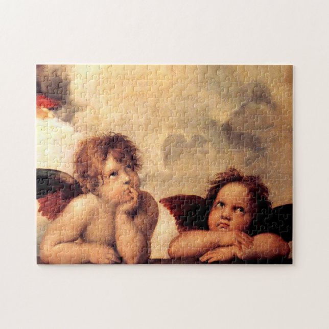 Raphael-CherubsSistine Madonna pussel (Horisontell)