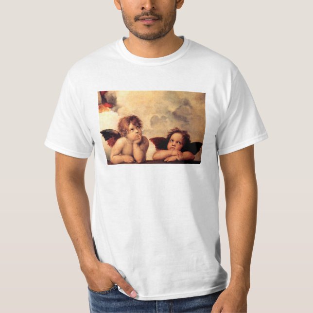 Raphael-CherubsSistine Madonna T-tröja T-shirt (Framsida)
