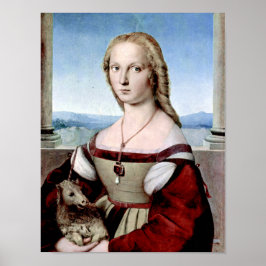 Raphael - Dam med encorn - Raffaello Santi Poster