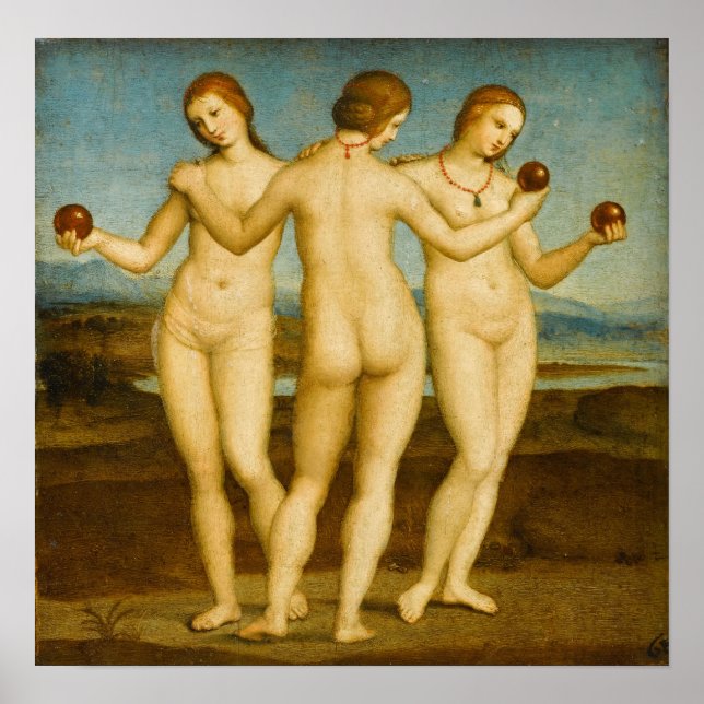 Raphael - de tre Graces Poster (Framsidan)