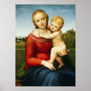 Raphael - den lilla grindsägaren Madonna Poster