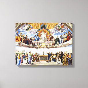 Raphael - Heligan Sacraments dispyt Canvastryck