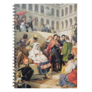 Raphael i Vaticanen, 1832 (olja på kanfas) Anteckningsbok Med Spiral