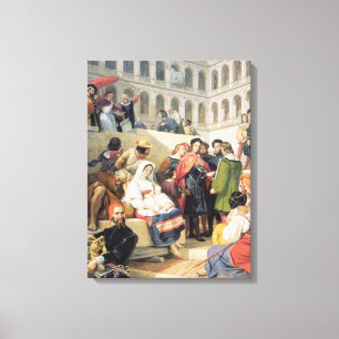 Raphael i Vaticanen, 1832 (olja på kanfas) Canvastryck