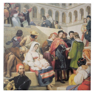 Raphael i Vaticanen, 1832 (olja på kanfas) Kakelplatta