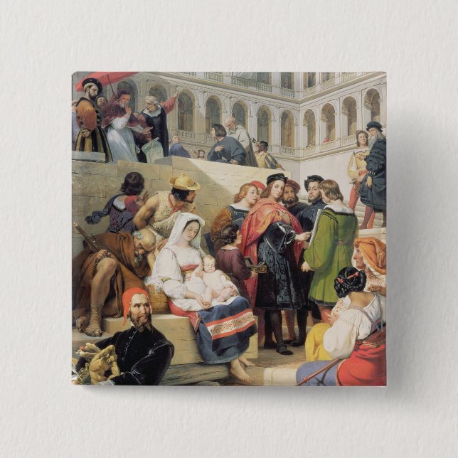 Raphael i Vaticanen, 1832 (olja på kanfas) Knapp (Framsida)