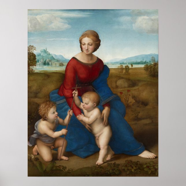 Raphael-Madonna i ängen Poster (Framsidan)