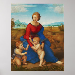 Raphael: Madonna i Meadow Poster