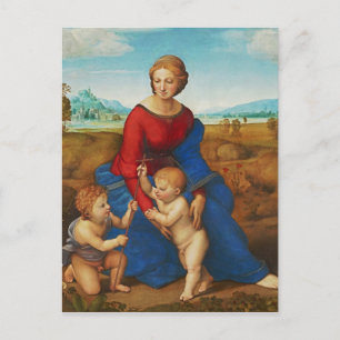 Raphael: Madonna i Meadow Vykort