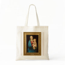 Raphael Madonna och Child Small Tote Bag