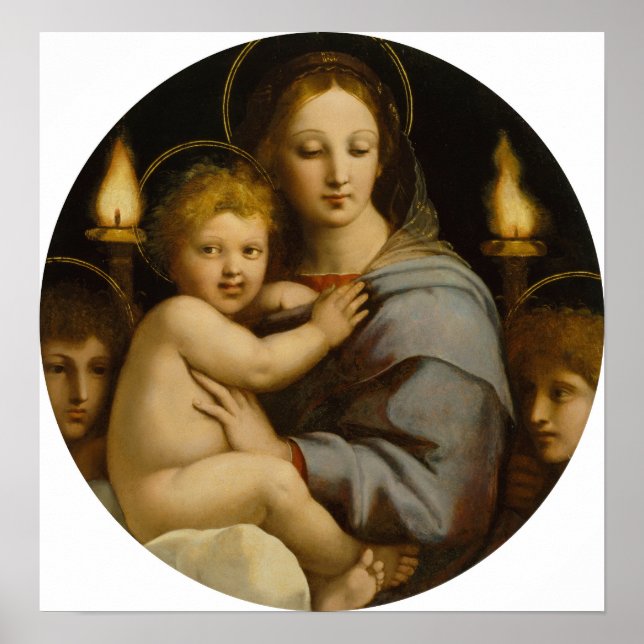 Raphael - Madonna of the Candelabra Poster (Framsidan)