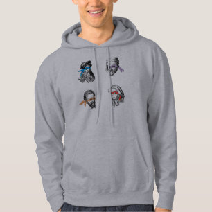 Raphael Michelagelo för Ninja Leonardo Donatello Hoodie