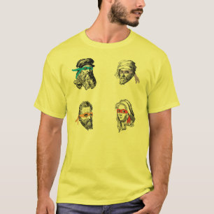 Raphael Michelagelo för Ninja Leonardo Donatello Tee Shirt