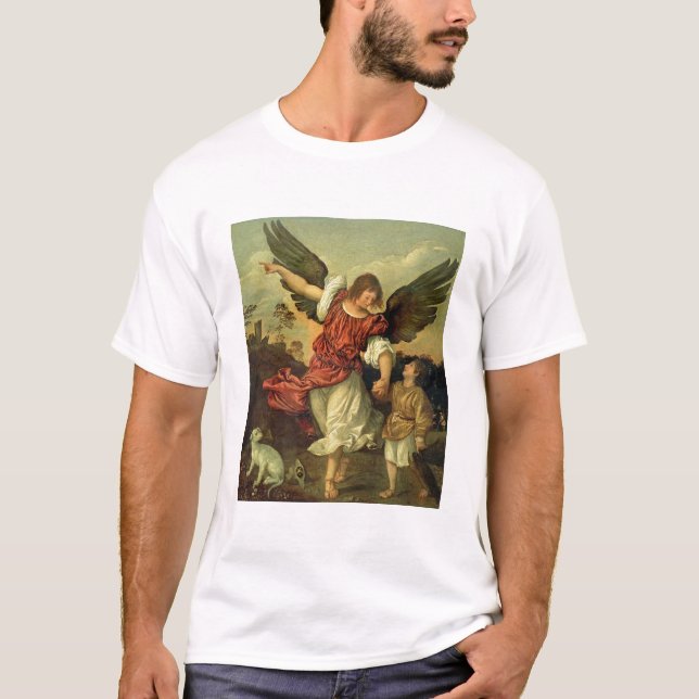 Raphael och Tobias, 1507-8 (olja på panel) T Shirt (Framsida)