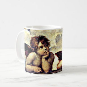 Raphael: Putti, Detail från Sistine Madonna, Kaffemugg
