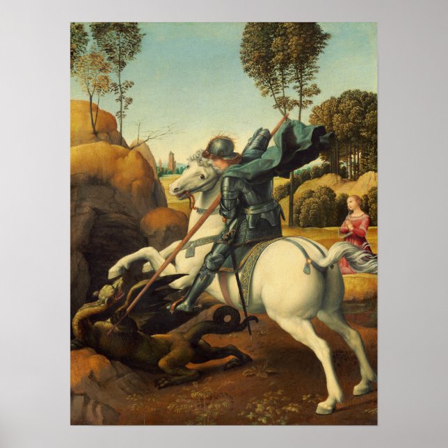 Raphael - Saint George och Dragon Poster (Framsidan)