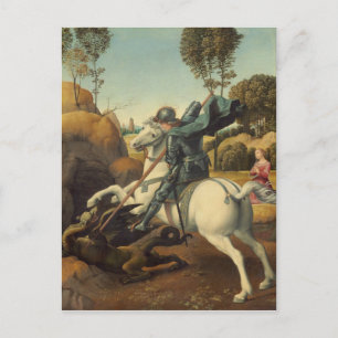 Raphael - Saint George och Dragon Vykort