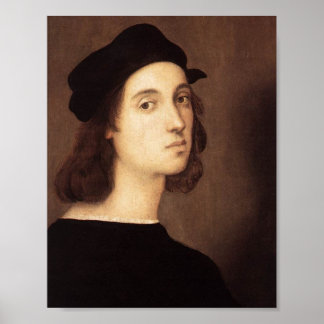 Raphael Self-Portrait Canvas Print Poster