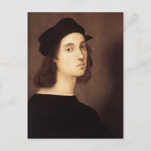 Raphael Self-Porträtt vycard Vykort