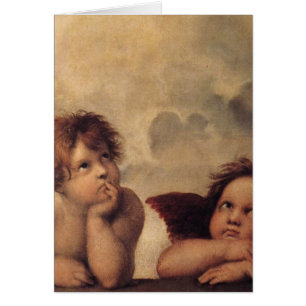 Raphael,Sistine Cherub Hälsningskort