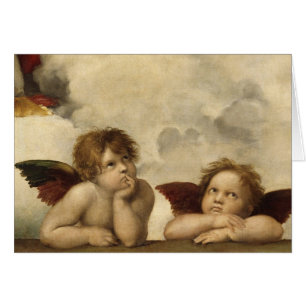Raphael,Sistine Cherub Hälsningskort