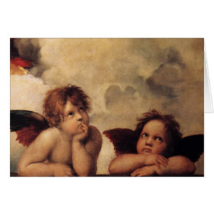 Raphael,Sistine Cherub Hälsningskort
