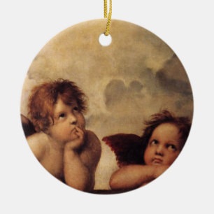 Raphael,Sistine Cherub Julgransprydnad Keramik