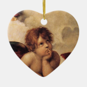 Raphael,Sistine Cherub Julgransprydnad Keramik