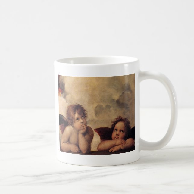 Raphael,Sistine Cherub Kaffemugg (Höger)