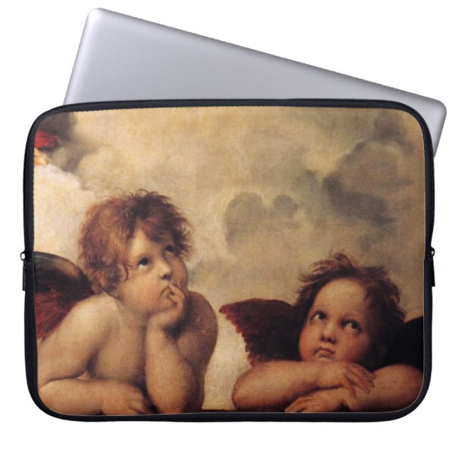Raphael,Sistine Cherub Laptop Sleeve (Framsidan)