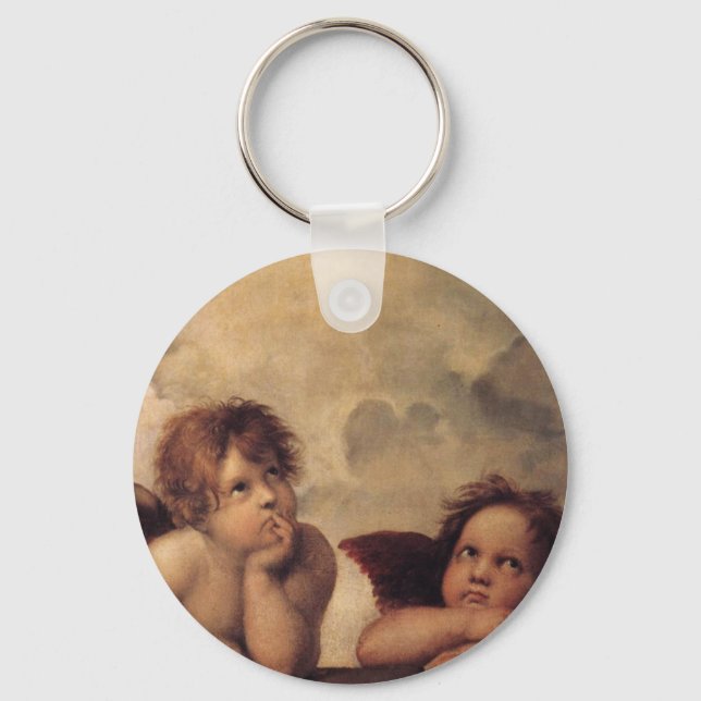 Raphael,Sistine Cherub Nyckelring (Framsida)