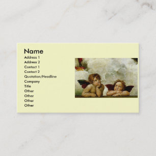 Raphael "Sistine Madonna" (circa 1513) Visitkort